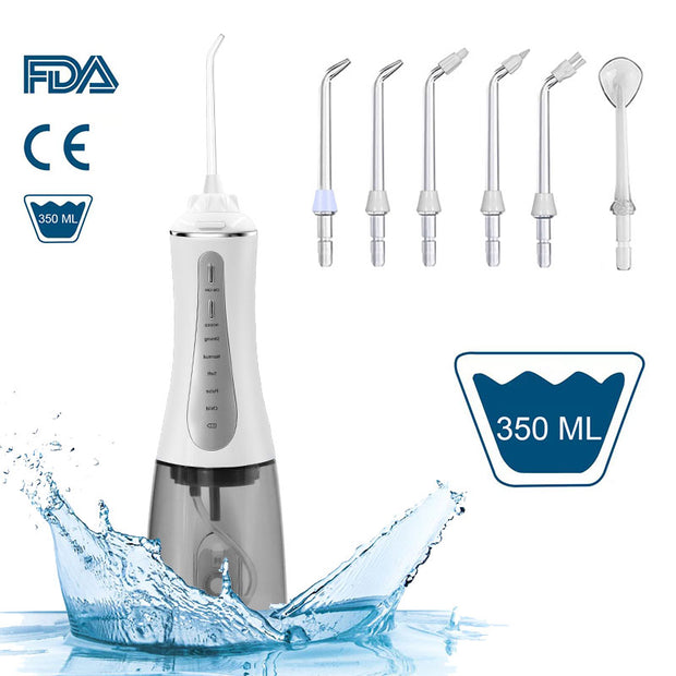 Wiederaufladbarer Dental-Wasserstrahl mit 6 Düsen