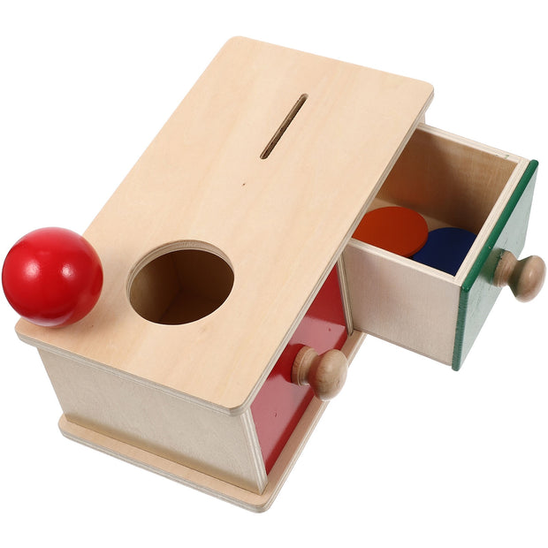 Permanence Box Münzkugel Holzspielzeug für Babys