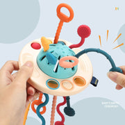 Baby Montessori Zugschnur-Sensorspielzeug