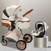 3 in 1 multifunctional stroller and safety car seat and six accessories